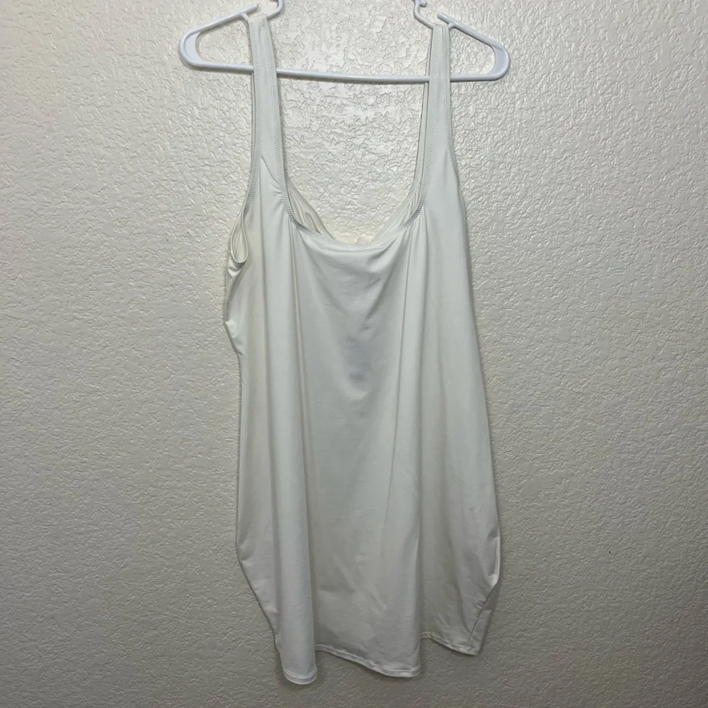 Skims Swim Tank Dress White Size 4X